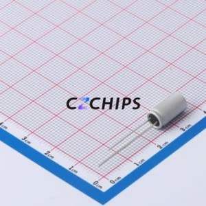 Condensador Sólido HT1E337M0611PC, Componente de Orificio Pasante (THT), D6.3xL11.5mm 330uF 20% 25V 2.5mm - Product Image 2