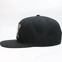 Casquette Snapback à Bord Plat Noire de Haute Qualité avec Logo Brodé 3D – Vente en Gros à Prix Abordable