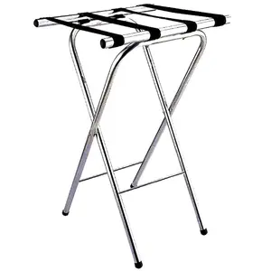 Manufacturer Folding Metal Silver Luggage Rack Suitcase Stand
