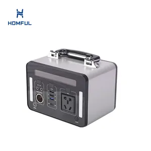 HOMFUL制造商便携式锂离子电池多功能储能300Wh电站