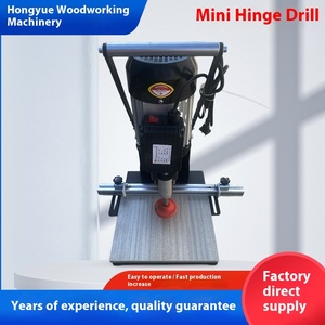 Portable <b>Mini</b> Hinge <b>Drill</b> Woodworking Machine Double Saw Blade Wood Board Punching Furniture Drilling Single Core Motor - Product Image 3