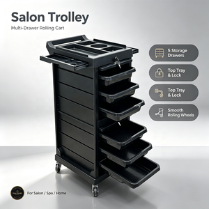 Carrito de Peluquería con Ruedas y Bloqueo, de Alta Calidad, para Almacenamiento de Herramientas Profesionales - Product Image 1
