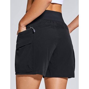 Pantalones Cortos Cargo de Senderismo para Mujer, 6 Pulgadas, Secado Rápido, Resistentes al Agua, Ligeros, con Bolsillos con Cremallera, Protección Solar UPF 50+, para Golf y Deportes - Product Image 3