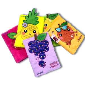 BSCI Usine Prêt à Expédier Gros Journal En Peluche Étudiant Broderie Cahier À Fourrure pour Enfants - Product Image 2