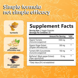 OEM/ODM curcumina capsule molli migliorano l'immunità osteoartrite distensione addominale sollievo integratore sanitario - Product Image 2