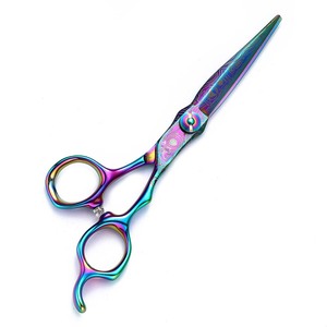 Tondeuses à <span class=keywords><strong>cheveux</strong></span> professionnelles colorées en acier Damas OEM Logo Gradient <span class=keywords><strong>Ciseaux</strong></span> amincissants <span class=keywords><strong>Ciseaux</strong></span> de coupe de <span class=keywords><strong>cheveux</strong></span> de mouton de 6.0 pouces - Product Image 5