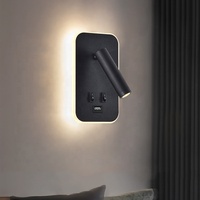 Lampe murale LED moderne réglable avec port de charge USB pour la décoration intérieure et les villas – Tension d'entrée et couleur