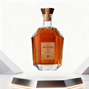 Chai rượu vang thủy tinh cao cấp 750ml có nút chai, bề mặt mờ kiểu sương giá biển, dùng để đóng gói rượu whisky, rượu mạnh, nước. - Product Image 3