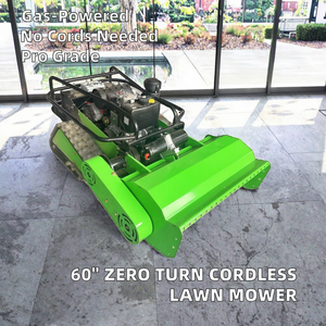เครื่องตัดหญ้าแบบ Zero Turn ขนาด 60 นิ้ว ใช้เครื่องยนต์เบนซิน 4 จังหวะ 48V กำลัง 190 ซีซี สำหรับตัดหญ้าบนพื้นที่ลาดชัน แบบไร้สาย DIY W - Product Image 4