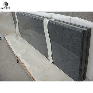 Prefabricated Granite Original G654 Dark Grey Stone Laminated Bullnose Edge Kitchen Counter Top