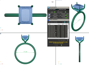 Anillo de Diamantes Moderno en Oro Rosa para Mujer, Clásico, Elegante, para Uso Diario, Diseño con Estilo, Acabado Brillante, Ligero, Ideal para Regalo - Product Image 6