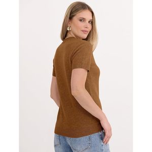 Pull à manches courtes pour femme FOXA, 100% laine, pull décontracté pour le travail, le bureau, l'été, le printemps, le début de l'automne - Product Image 6