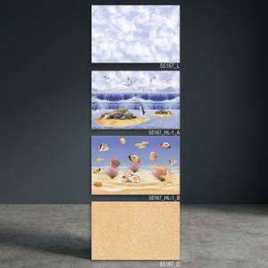 Gran oferta, 300x450mm, 30x45cm, 12x18 pulgadas, baño de Hotel, pared del Hogar, baño, mármol, baldosas de cerámica azul, azulejo de suelo, precio de empresa - Product Image 2