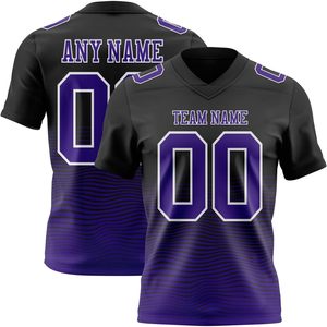 Camiseta de Fútbol Americano Juvenil Personalizada con Nombre y Número, Cuello en V, Uniforme Transpirable para Niños y Niñas de Liga Escolar - Product Image 1