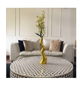 Venta caliente diseño moderno maceta de hierro de metal tamaño personalizado y color para la decoración del hogar como un elegante jarrón de piso - Product Image 2