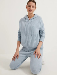 Causal Plain Knit Cashmere <strong>Women</strong> Sweater <strong>Cardigan</strong> Long Sleeves Hat Cashmere <strong>Women</strong> <strong>Cardigan</strong> - Product Image 2