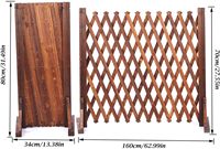 Tercel extérieur jardin potager clôture en bois grille de jardin naturelle rail en bois massif clôture télescopique