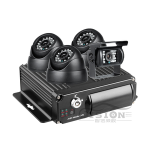 4CH 1080P Two <strong>SD</strong> <strong>Card</strong> Mobile Dvr Nvr Recorder Mobile <strong>Mdvr</strong> with 4 IR Night Vision Waterproof Cameras for Truck/Bus/Van - Product Image 1