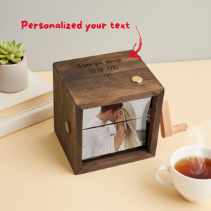 Nouveau cadeau de la fête des mères pour les couples d'IBN - <span class=keywords><strong>Cadre</strong></span> <span class=keywords><strong>photo</strong></span> en bois <span class=keywords><strong>personnalisé</strong></span> lumineux à manivelle comme souvenir - Product Image 2