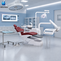 Fauteuil dentaire complet BT-SA06 Bstran avec plateau lumineux et cuispidoir pour clinique et hôpital