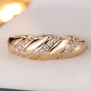 1pc Bague torsadée <span class=keywords><strong>ANGOL</strong></span> pour femme - Bijou sophistiqué pour mariage et fiançailles, cadeau abordable pour le quotidien et les occasions formelles - Product Image 3