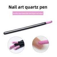 Poussoir à cuticules en plastique solide pour nail art, bâtonnet polissant pour bordures d'ongles, noir, blanc, rose, pièce unique, fourni par l'usine
