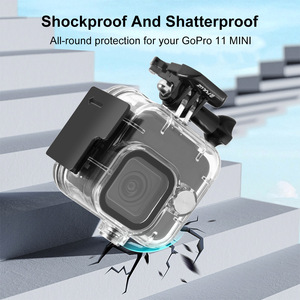Estuche Sumergible Puluz Fat Cow Compatible con <span class=keywords><strong>Gopro</strong></span> <span class=keywords><strong>Hero11</strong></span> Black Mini, Estuche Impermeable Sellado para Cámaras Deportivas - Product Image 4