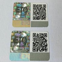 Custom Tamper-Proof 3D Authenticity Certificate Hologram Stickers Barcode PET/PVC Adhesive Holographic for Consumer Electronics