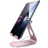 Support de tablette en aluminium Lamicall S1X pour bureau, support multi-angles réglable, support de téléphone en métal robuste pour tablette de 4 à 13 pouces, appareil intelligent