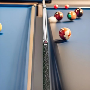 Taco de billar de nueve bolas con eje de arce de 13 mm y 12 mm, estilo americano, con punta de metal duradera y accesorio incluido. - Product Image 1