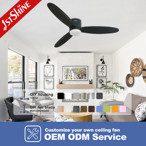 1stshine Ventilateur de plafond 52 pouces Smart Dimmable Light 6-speed DC Motor Ventilateur de plafond avec télécommande - Product Image 4
