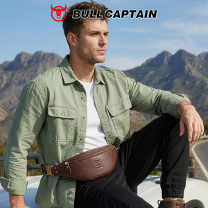 กระเป๋าคาดเอวหนังแท้ BULLCAPTAIN Classic สำหรับผู้ชาย แบบสะพายไหล่/คาดเอว พร้อมตัวล็อคแบบปลดเร็ว - Product Image 4