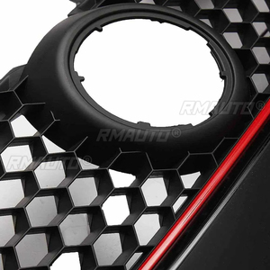 Grilles de pare-chocs avant en nid d'abeille, grille centrale supérieure, grille de course pour Volkswagen VW Golf 5 MK5 Jetta GTI 2006 2007 2008 2009 - Product Image 3