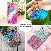 Paillettes holographiques épaisses en gros dans une bouteille à secouer 50g 80g 100g pour globe à neige DIY