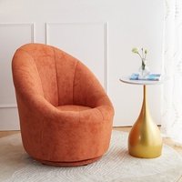 Fauteuil moderne pour enfants en forme de citrouille, chaise pivotante en tissu vert, fauteuil d'appoint relaxant pour chambre d'enfant, salon, meubles
