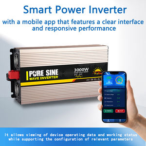 Convertisseur de courant pur sinus 12V/<span class=keywords><strong>24V</strong></span> 3000W/<span class=keywords><strong>6000W</strong></span> 110V/220V avec contrôle par application mobile, adapté aux camions lourds et aux remorques. - Product Image 2