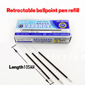 थोक बुलेट टिप बॉलपॉइंट पेन रीफिल प्लास्टिक प्रतिस्थापन स्याही कस्टम लोगो डिय के साथ बदल जाने योग्य रिफिल - Product Image 5