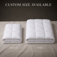 Couette en duvet de canard moelleux, garnie de plumes et de duvet, couette blanche pour lit, housse avec 8 languettes aux coins, insert de couette en duvet pour hôtel