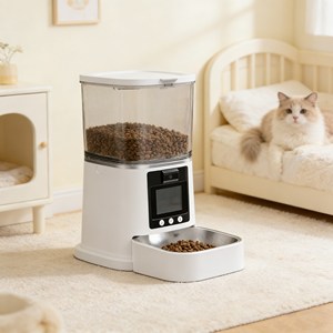 Comedero Inteligente para Mascotas en Oferta, Dispensador Automático de Comida para Mascotas con Temporizador, para Perros y Gatos, Platos y Comederos para Mascotas - Product Image 1