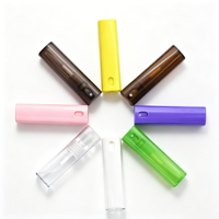 Botol Parfum Semprot Sanitizer Tangan 10ml, Bentuk Kotak Macaron, Isi Ulang, Portabel, Travel, Cangkang Plastik, Tabung Kaca
