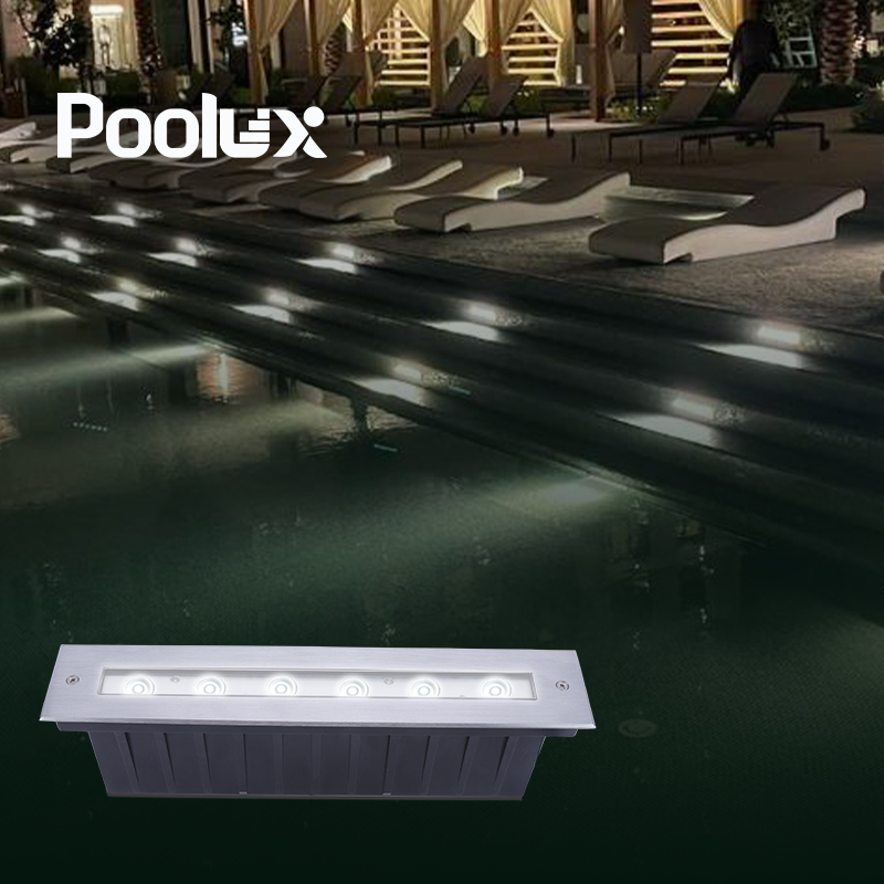 316 Stainless Steel 330mm 660mm IP68 Waterproof Linear Underwater Led Embedded Pool Lights for Swimming Pool