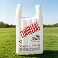 Sac fourre-tout gonflable géant pliable et léger, avec logo graphique entièrement personnalisé, rangement facile pour la promotion de marques de détail et les événements