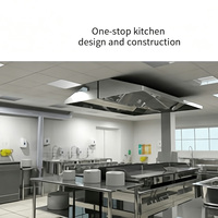 Peralatan Dapur Komersial Kustom Satu Set Lengkap Bahan Stainless Steel Solusi Proyek Katering Restoran Tenaga Gas & Listrik