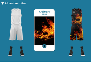 Ensemble de maillots de basket-ball DIY, uniformes, vêtements de sport, vêtements de sport double face, maillots et shorts de basket-ball réversibles pour hommes - Product Image 3