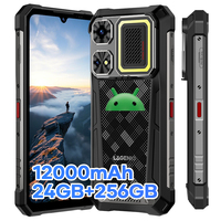 Teléfono Resistente LAGENIO Rhino1 Pro, Batería de 12000 mAh, 24 (8+16) GB, 256 GB, Cámara de 64 MP, Audio con Altavoz Dual, Resistente al Agua IP68, SOS de 120 Hz