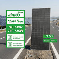 Panel Surya Jinko JKM66HL5-BDV 710-735W Tipe N 710 w 715w 720 w 725w 730w 735w Topcon Bifacial Monocrystalline