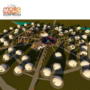 Fabricante de Casas Domo de FRP Resistentes <span class=keywords><strong>a</strong></span> Ciclones, Pequeñas y Portátiles, para Glamping, con Baño Portátil - Product Image 6