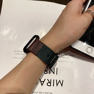 <span class=keywords><strong>Bracelet</strong></span> en nylon avec <span class=keywords><strong>bracelet</strong></span> en <span class=keywords><strong>cuir</strong></span> pour <span class=keywords><strong>Apple</strong></span> <span class=keywords><strong>Watch</strong></span> 44mm <span class=keywords><strong>40mm</strong></span> 42mm Smartwatch Accessoires <span class=keywords><strong>Bracelet</strong></span> IWatch Serie 3 4 5 6 <span class=keywords><strong>Se</strong></span> 7 41mm/45mm - Product Image 6