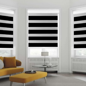 Popular Electric <span class=keywords><strong>Zebra</strong></span> Shade para persianas opacas para el hogar y la habitación con diseño de cebra plisado - Product Image 2