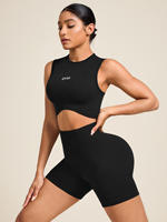 Ensemble de yoga 2 pièces sans couture pour femme : soutien-gorge et short taille haute, séchage rapide, anti-transpiration, respirant, extensible, durable, en nylon et élasthanne